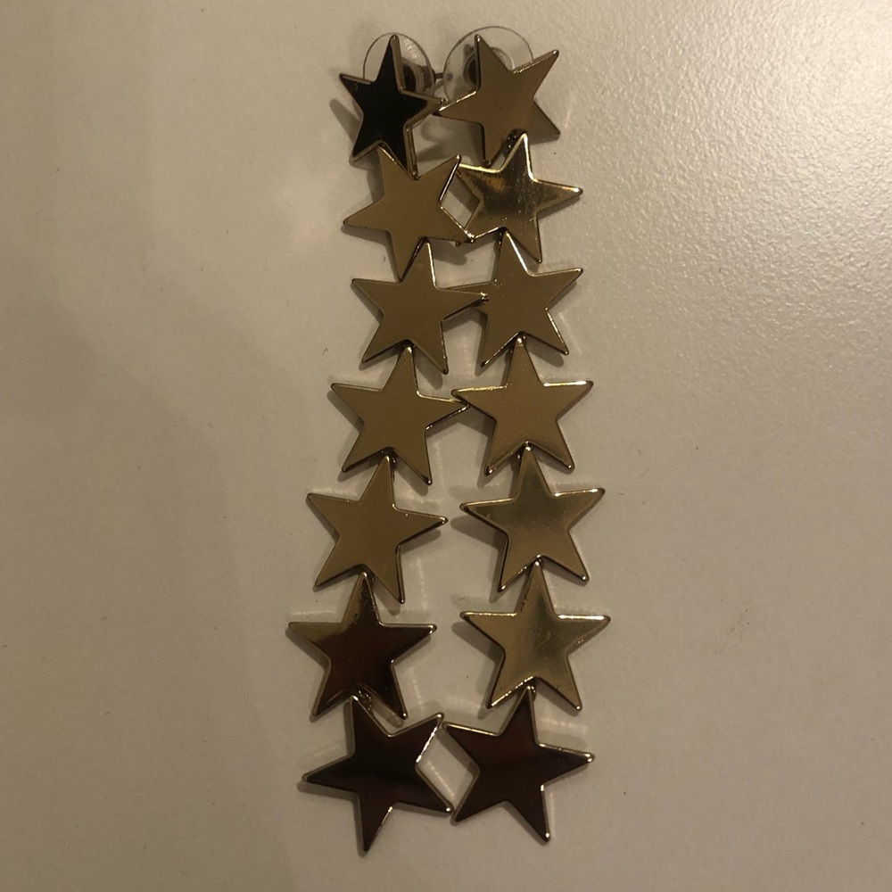 Gold Star Dangle Earrings- FREE with any Purchase!